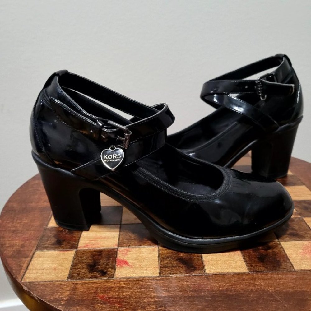Michael Kors black patent leathrer shoes